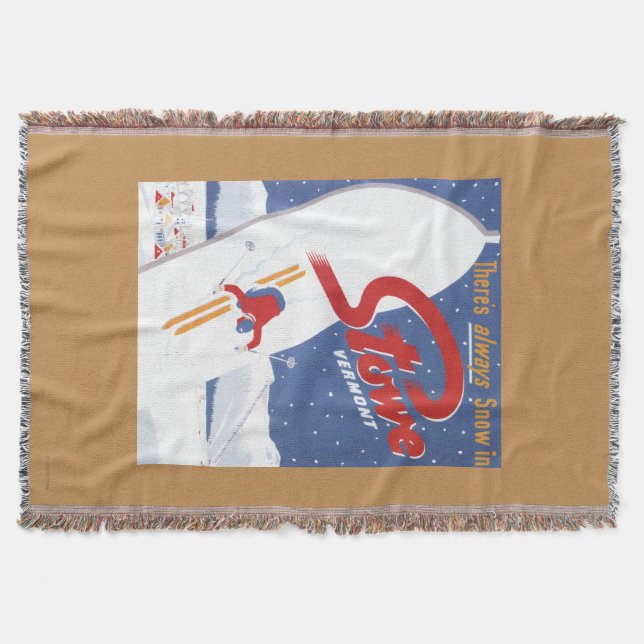 Sweeping S - There's Always Snow Promo Poster Throw Blanket (Front)