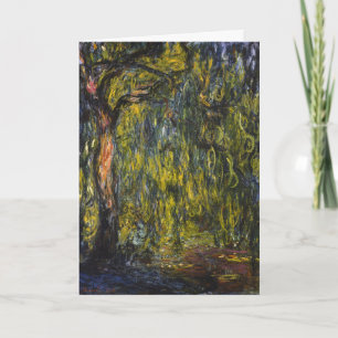 Sweeping Willow by Claude Monet, Classic Artwork Card