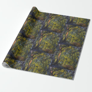 Sweeping Willow by Claude Monet, Classic Artwork Wrapping Paper