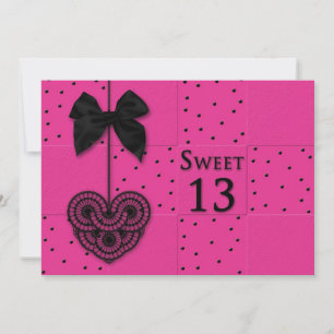 Sweet 13 Invitations de fête d'anniversaire