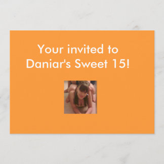 Sweet 15-16 invitations