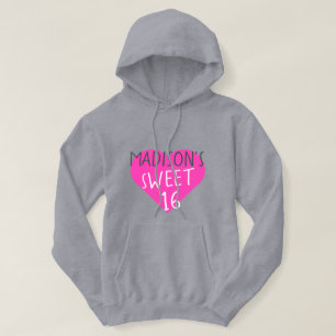 Sweet 16 16th Birthday  Hoodie