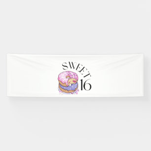 Sweet 16 2.5x8 Vinyl Banner