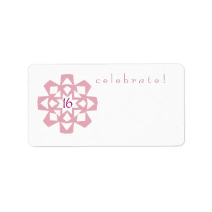 Sweet 16 address label
