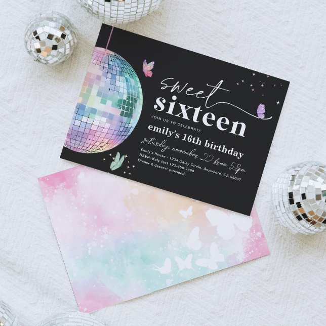 Sweet 16 Anniversaire Invitation (Créateur téléchargé)