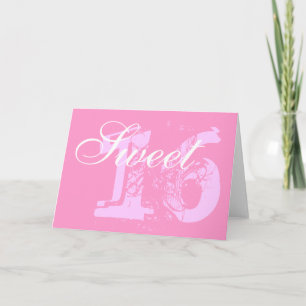Sweet 16 birthday card