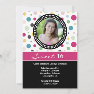 Sweet 16 Birthday Party Invitation