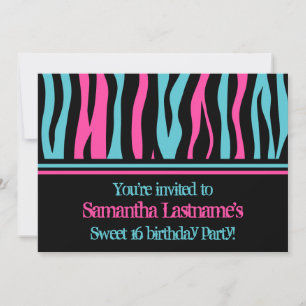 Sweet 16 birthday party invitation