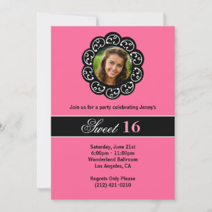 Sweet 16 Birthday Party Invitation