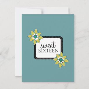 Sweet 16 Birthday Party Invitations {Boho Chic}