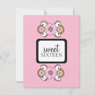 Sweet 16 Birthday Party Invitations {Boho Chic}