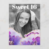 *~* Sweet 16 Birthday Photo Violet Abstract AP29