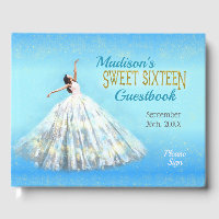 Sweet 16 Birthday Watercolor Dress Royal Blue Gold