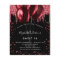 Sweet 16 black red balloons invitation