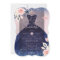 Sweet 16 Blush Floral Navy Blue Glitter Gown