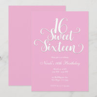 Sweet 16 Bubblegum Pink & White Birthday Party  