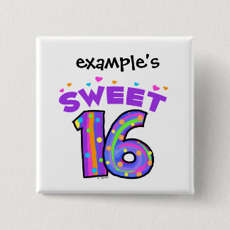 Sweet 16 button - create your own