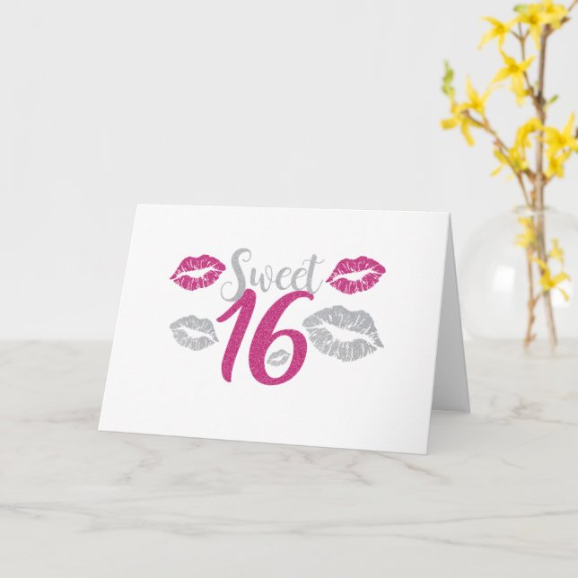 Sweet 16 card (Yellow Flower)