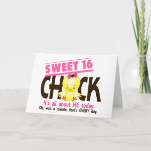 Sweet 16 Chick 3 Invitation