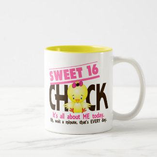 Sweet 16 Chick 3 Two-Tone Coffee Mug