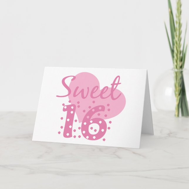 Sweet 16 Confetti Card (Front)