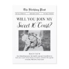 Sweet 16 Court Proposition Journal Carte postale