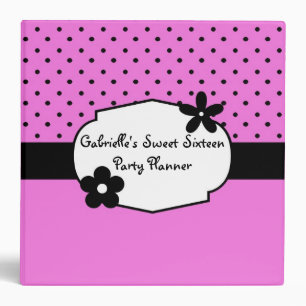 Sweet 16 Custom Birthday Party Planner Binder