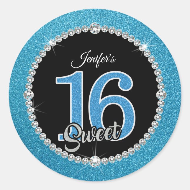 Sweet 16 envelope Sticker (Front)