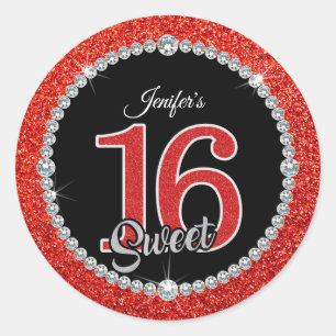 Sweet 16 envelope Sticker