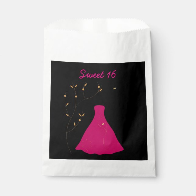 Sweet 16 favour bag (Front)