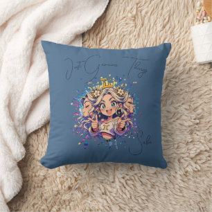 Sweet 16 Gemini Anime Custom Name Pillow