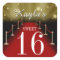 Sweet 16 Glamourous Red Carpet Party Favour Sticke