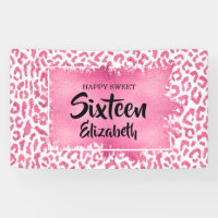Sweet 16 Happy Birthday Leopard Custom