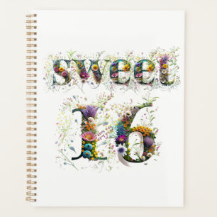 Sweet 16 Happy Birthday Wildflowers Text Planner