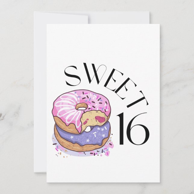 Sweet 16 Invitation (Front)