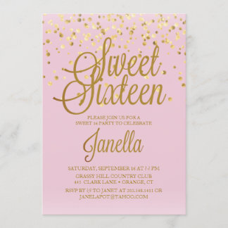 Sweet 16 Invitations