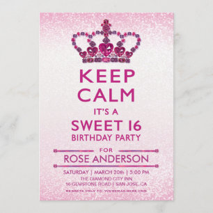 Sweet 16 Invitations  Gemmes, Bijoux, Diamants