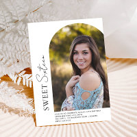 Sweet 16 Minimalist Arch Off Centre Photo