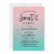 Sweet 16 Modern Teal Pink Silver Glitter Birthday