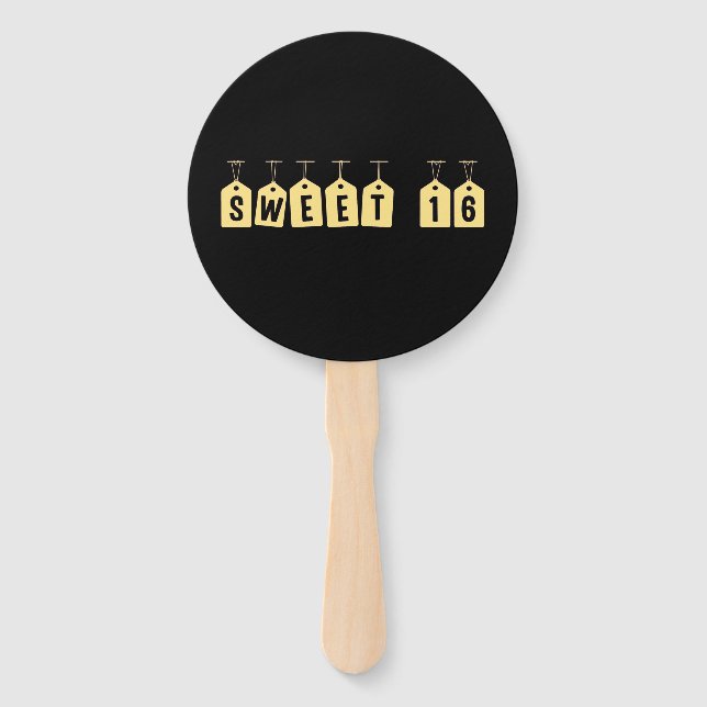 Sweet 16 Party Fan (Front)