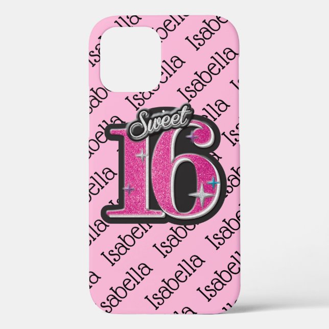 Sweet 16 Personalized #3 Case-Mate iPhone Case (Back)