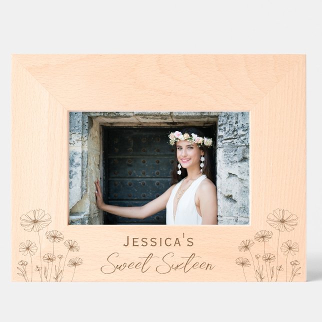 Sweet 16 Personalized Engraved Photo Frame (Creator Uploaded)