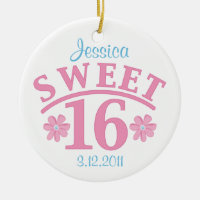 Sweet 16 Personalized Ornament