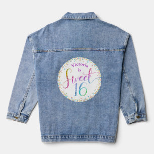 Sweet 16 Rainbow Ombre Parties scintillant Confett