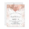 Sweet 16 rose gold blush balloons invitation