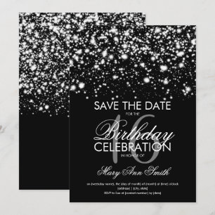 Sweet 16 "Save The Date" Silver Invitation