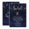 Sweet 16 Starry Night Purple & Gold Invitation