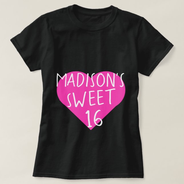 Sweet 16 T-shirt 16e anniversaire (Design devant)