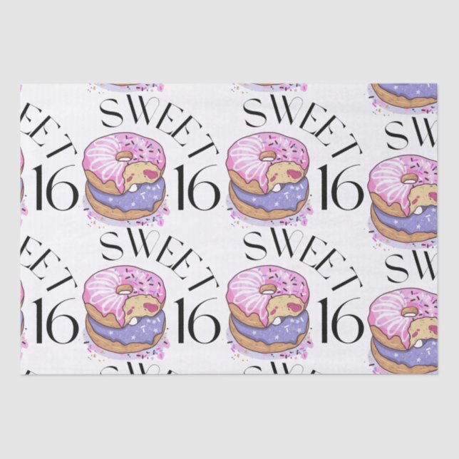 Sweet 16 Tissue Paper (Front)