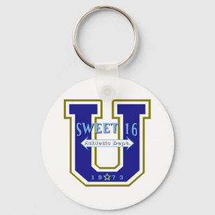Sweet 16 University Athletic Department Keychain